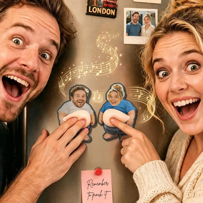 Personalizowany Magnet Muzyczny ze Zdjęciem i Miękkim Brzuszkiem