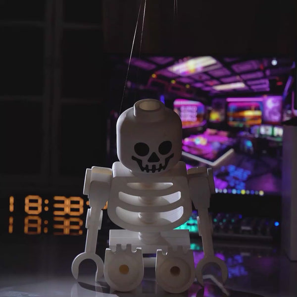 Figurka dekoracyjna 3D w kształcie białego szkieletu na prezent do domu