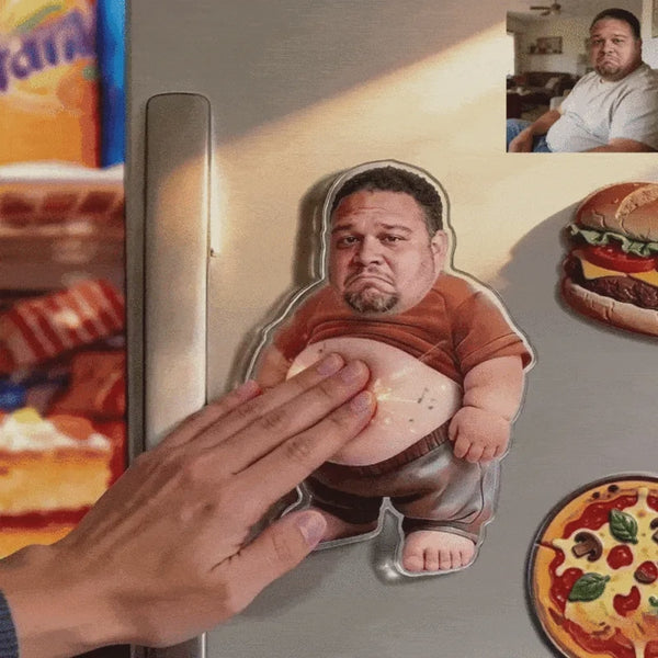 Personalizowany Magnet Muzyczny ze Zdjęciem i Miękkim Brzuszkiem