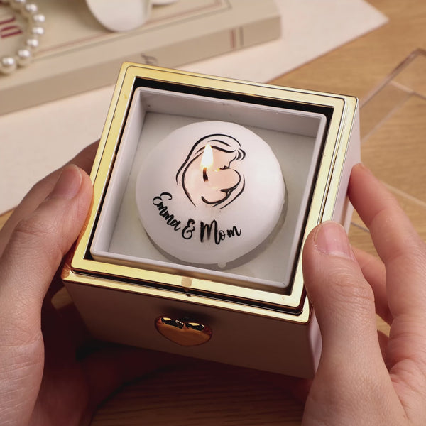 Pudełko muzyczne z personalizowanym tekstem i zdjęciem na Dzień Babci i Dziadka