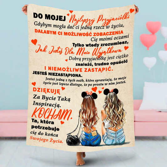 Koc "Dla najlepszej przyjaciółki"