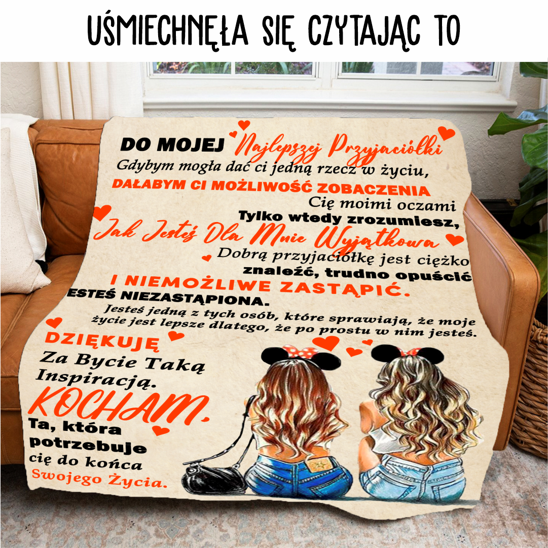 Koc "Dla najlepszej przyjaciółki"