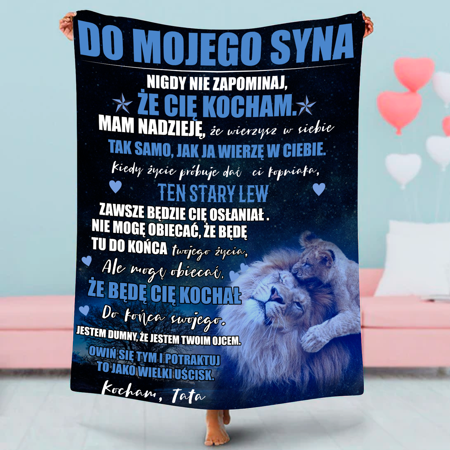 Koc od taty "Do syna"