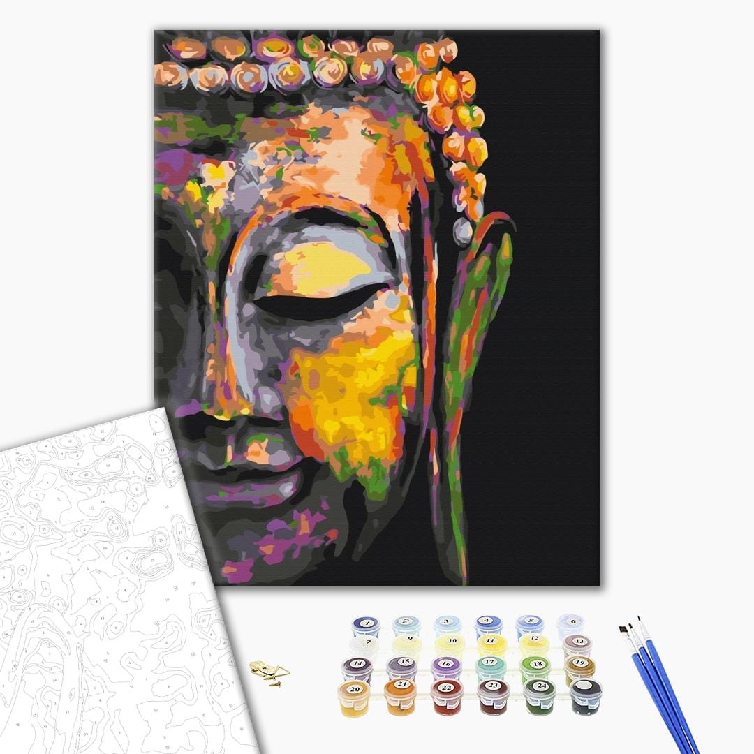 Kolorowy Budda