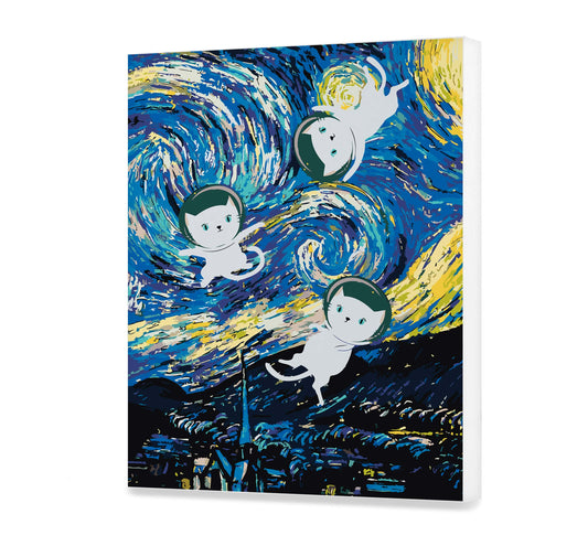 Van Gogh. Gwiazdna Noc. Zabawne Koty CH0039