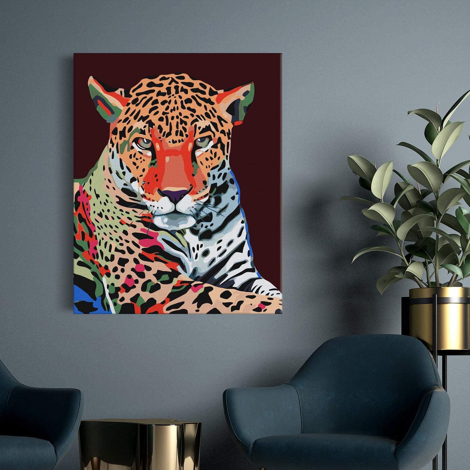 Kolorowy leopard SC0724