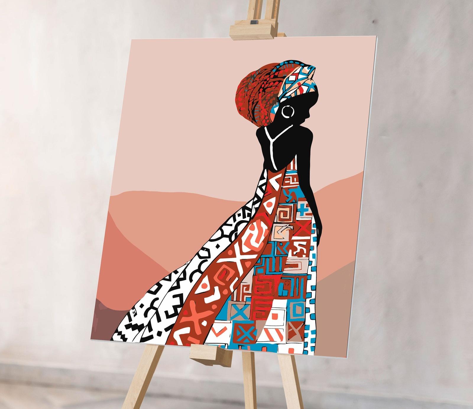 Afrykańska Kolorowa Sukienka (SC0628)