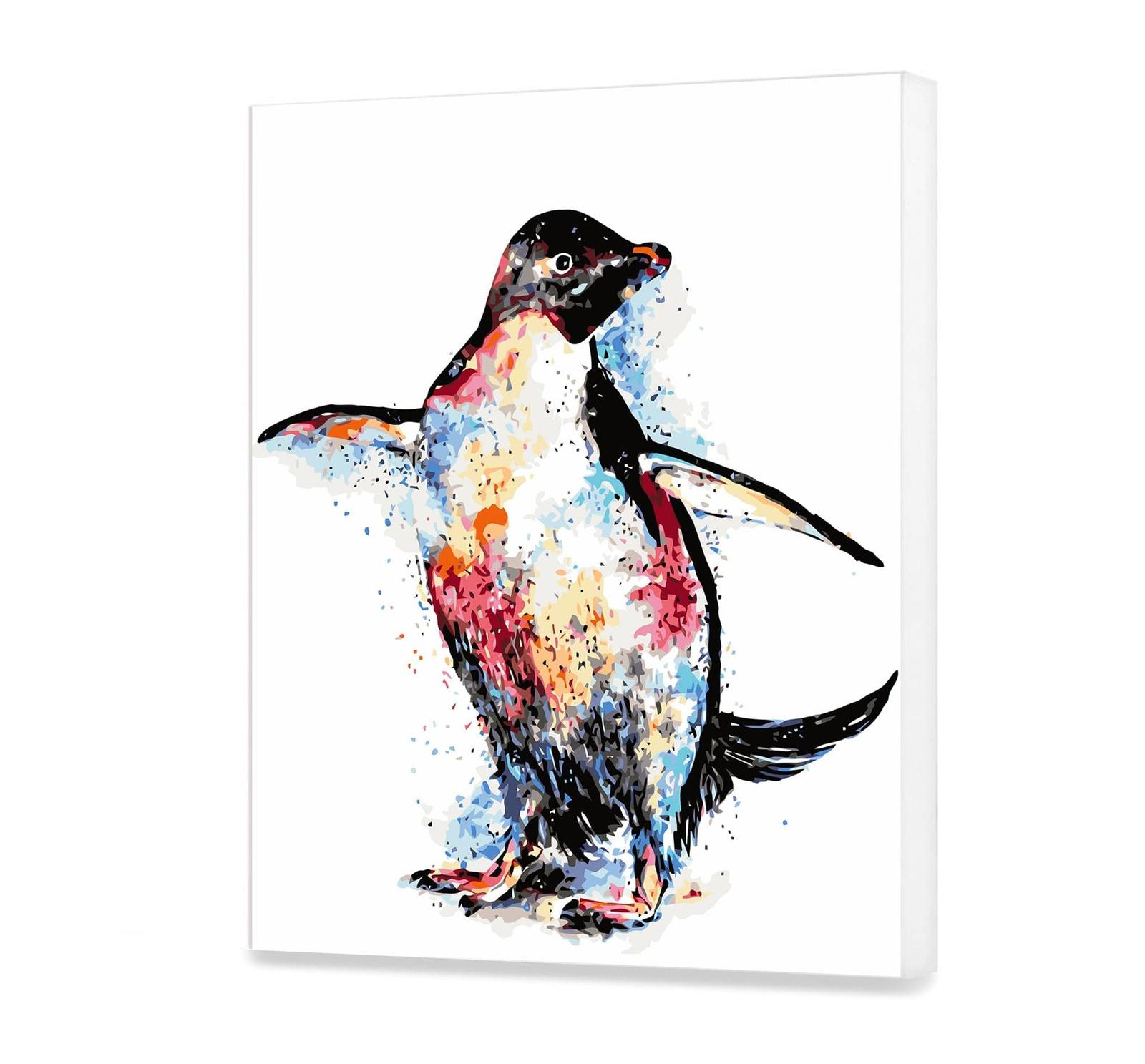 Kolorowy pingwin