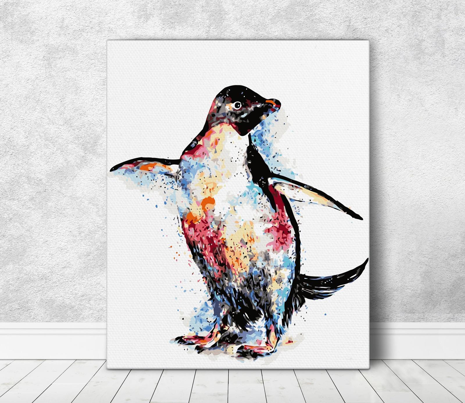 Kolorowy pingwin