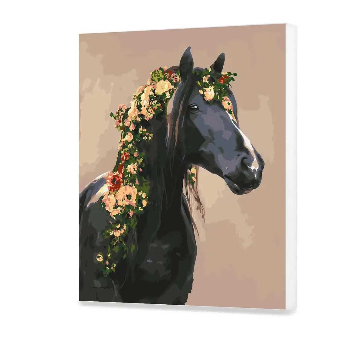Koń w kwiatach
