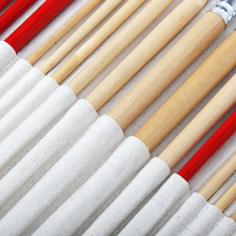 Zestaw profesjonalnych pędzli - 38 sztuk o różnej miękkości