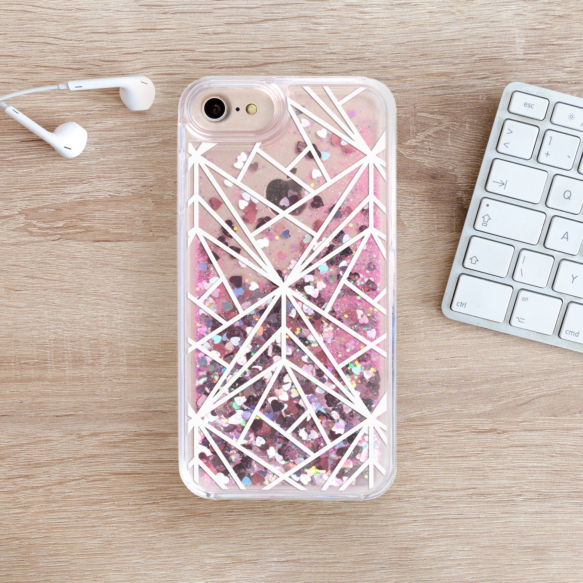 Etui z brokatem na telefon YZ1103