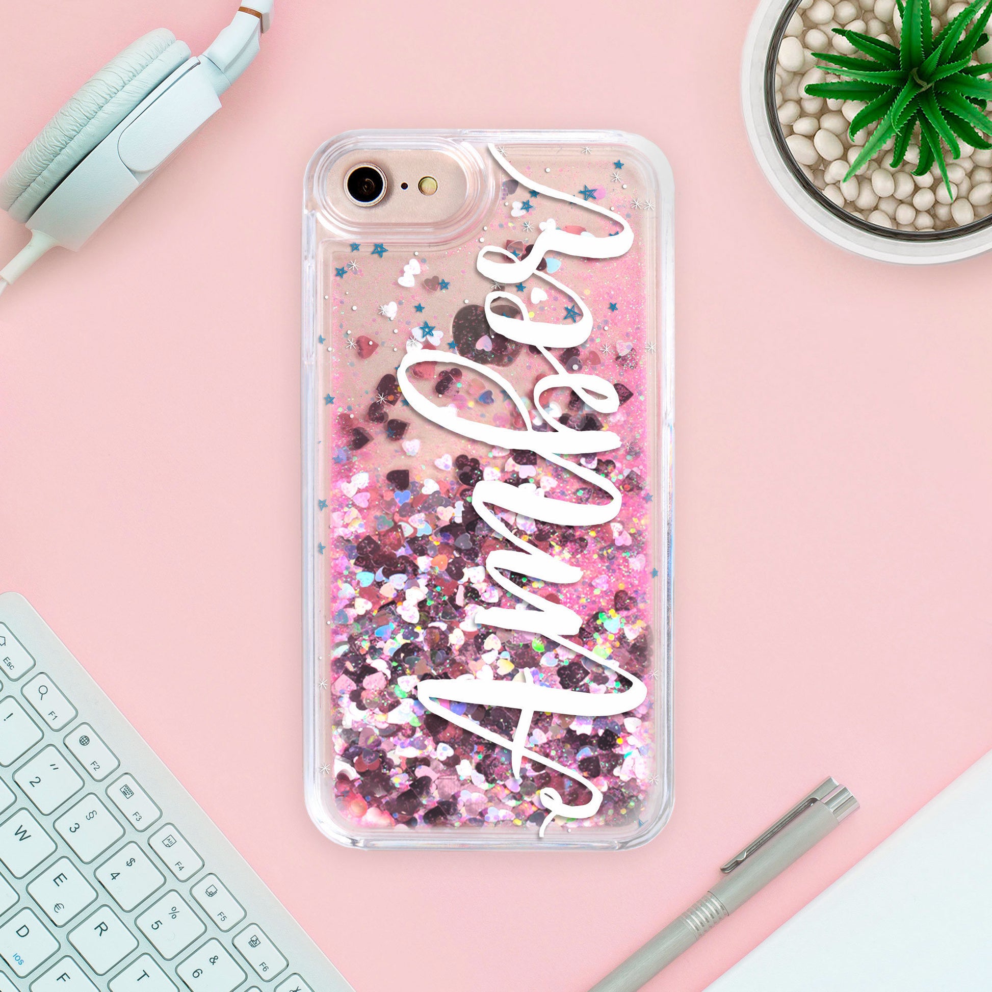 Etui z brokatem na telefon YZ1113