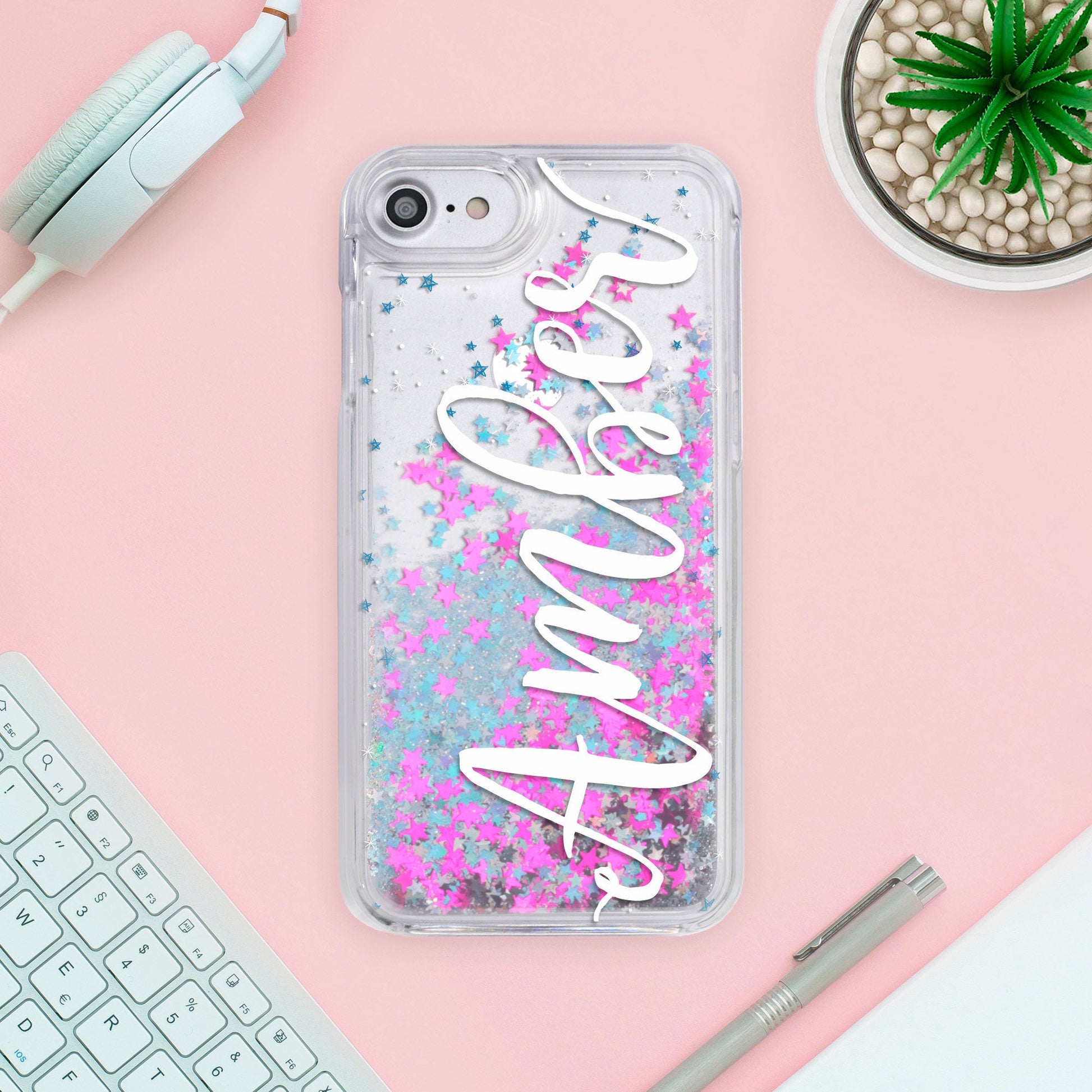 Etui z brokatem na telefon YZ1113