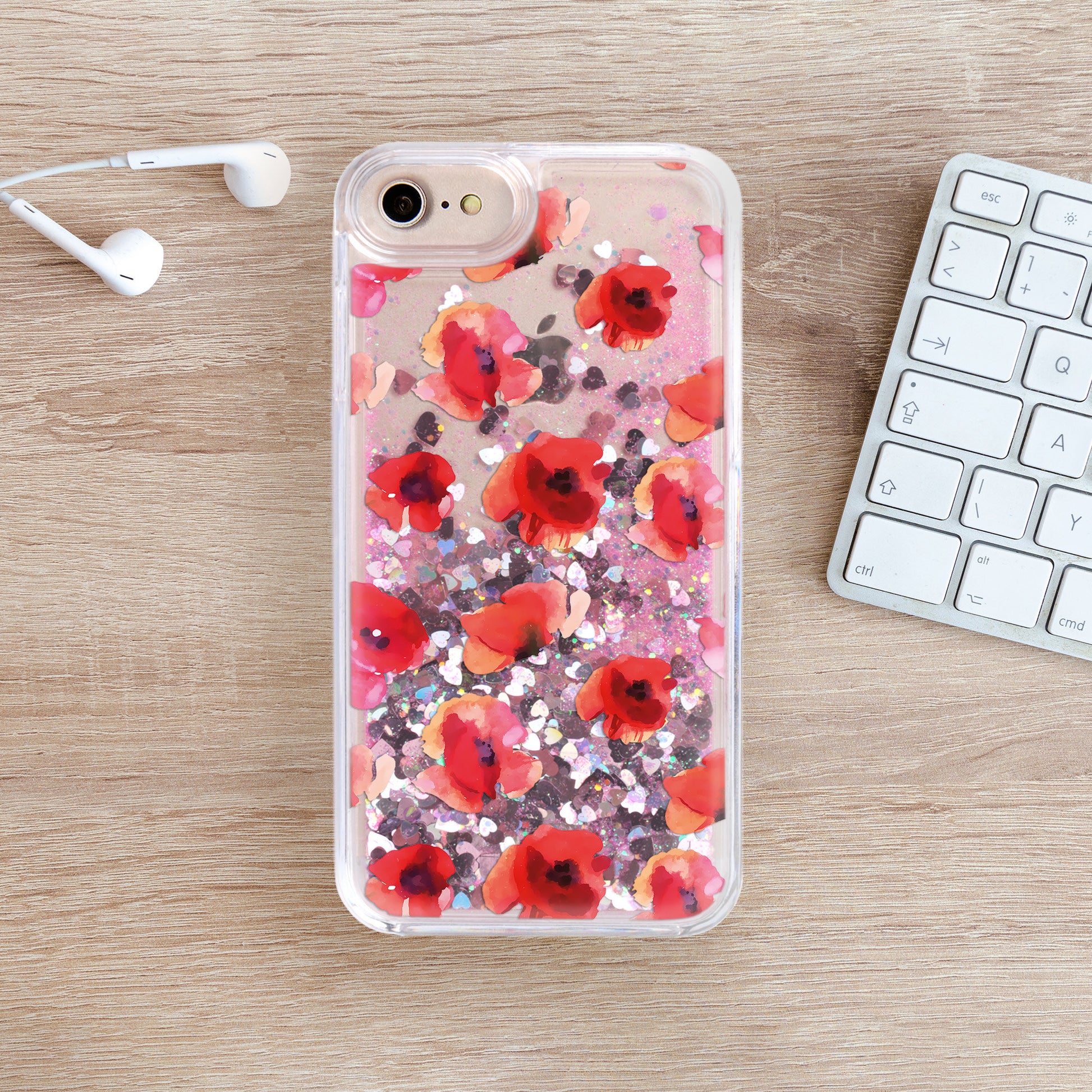 Etui z brokatem na telefon YZ1106