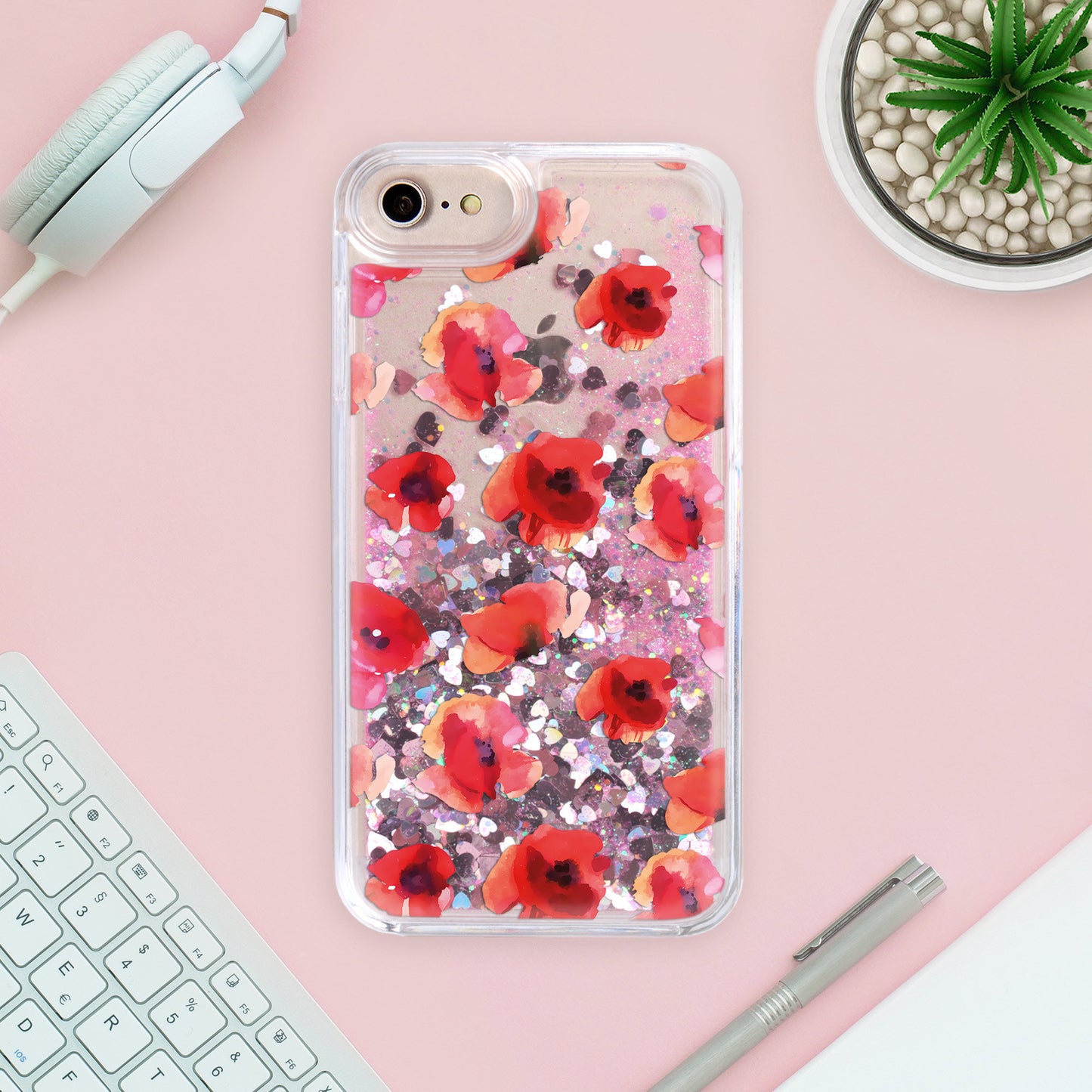 Etui z brokatem na telefon YZ1106