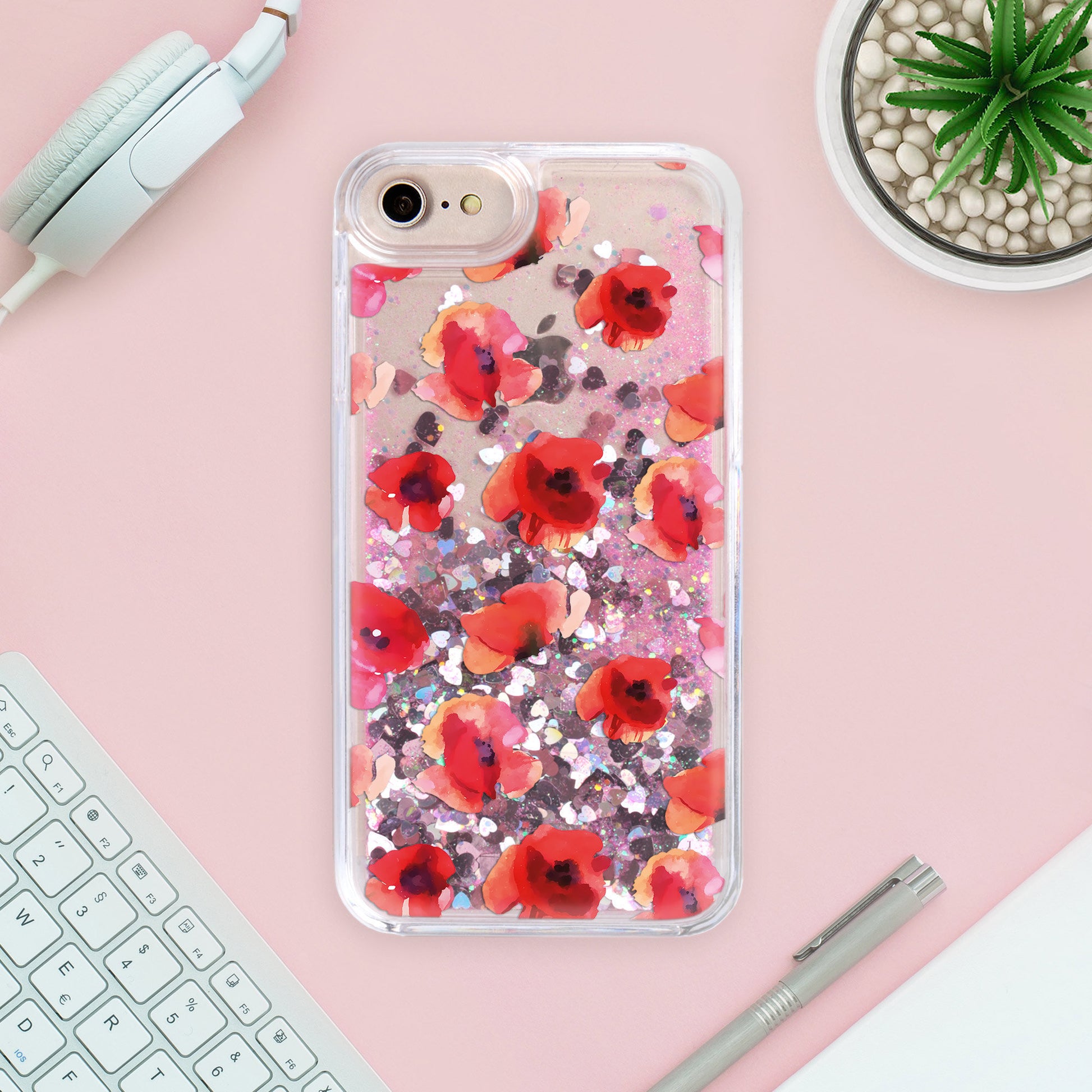 Etui z brokatem na telefon YZ1106