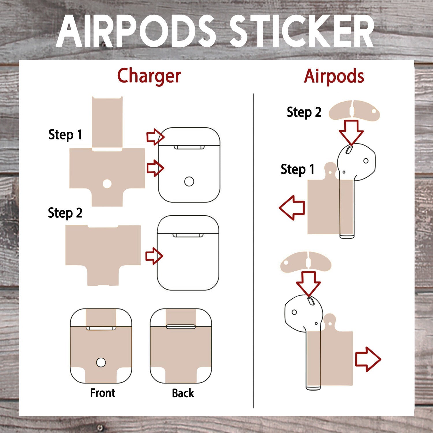 Naklejki AirPods SK3281