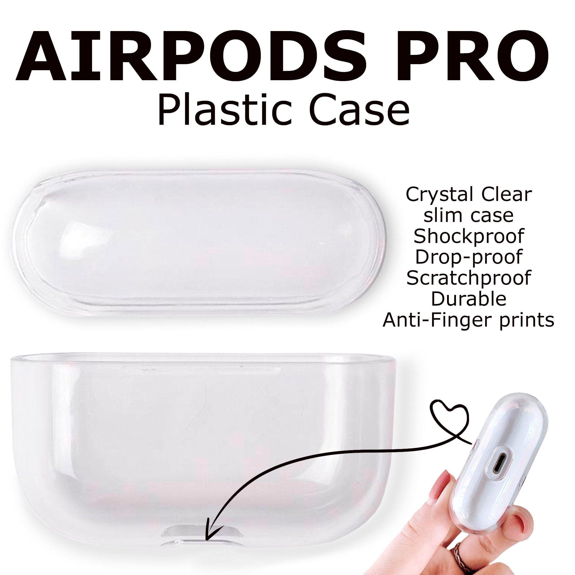 Etui plastikowe AirPods TU1392