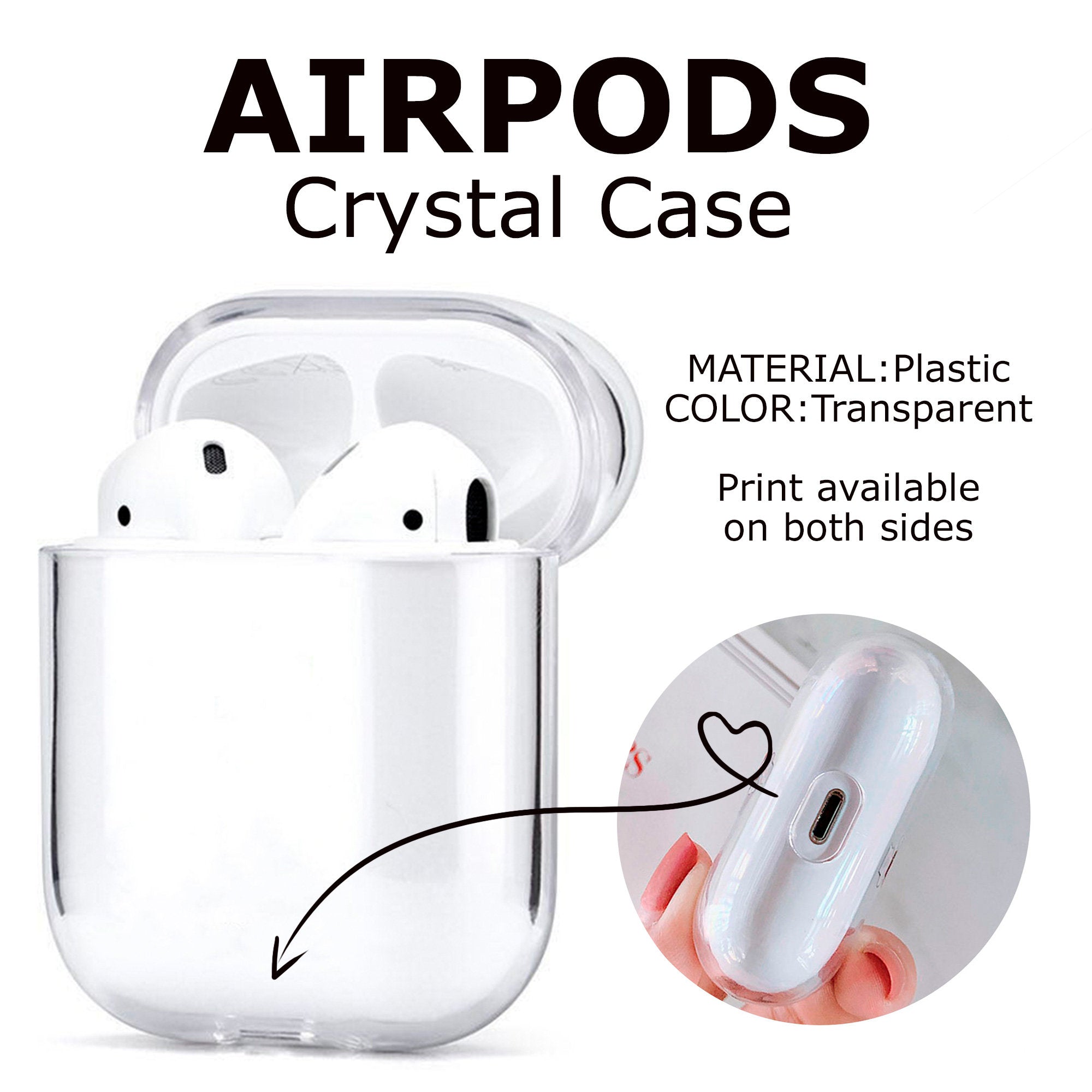 Etui plastikowe AirPods TU1392